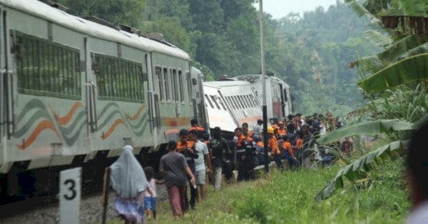 KA Bangunkarta Anjlok di Brebes, Jalur Kereta Dialihkan