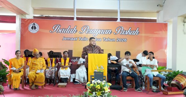 Hadiri Paskah Gereja Jamaat Tello Batua, Begini Harapan Wali Kota Makassar