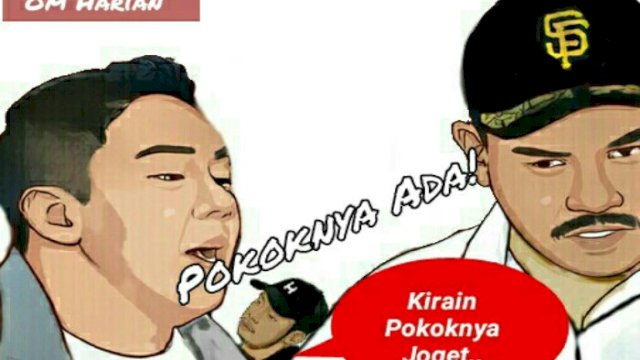 Karikatur Sekretaris Kabinet Teddy Indra Wijaya (Dodi/harian.news) 