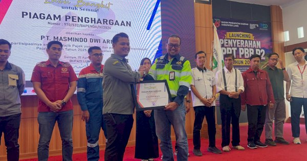 Komit Taat Pajak, MDA Kembali Terima Penghargaan dari Pemkab Luwu