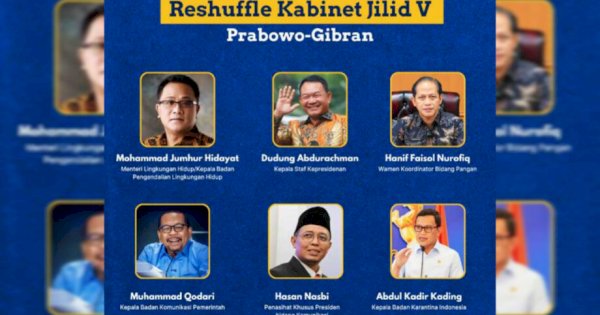 Reshuffle Kelima Prabowo: 6 Jabatan Strategis Berganti