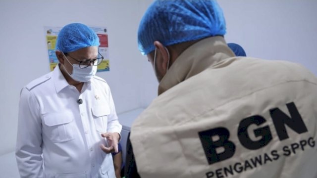 Kepala BPOM RI, Taruna Ikrar saat sidak di SPPG di Jakarta, Kamis (30/4). (Dok. IG Taruna)