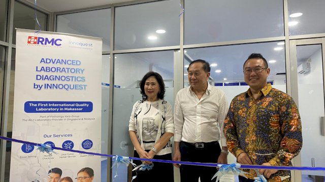 Peresmian Lab RMC di Jalan Ratulangi Makassar. (Dok. Gita/HN)