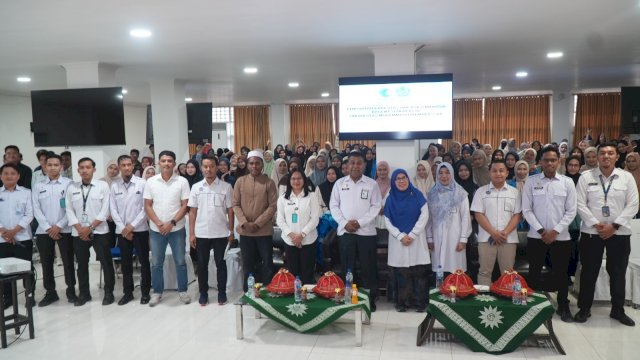Pelaksanaan kegiatan penguatan kapasitas hak asasi manusia (HAM) untuk mahasiswa Unismuh Makassar. (Dok. Unismuh Makassar)