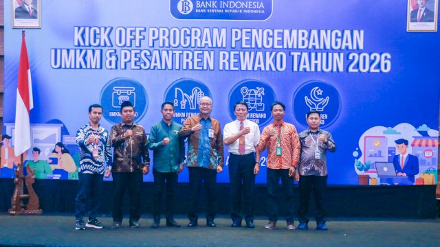 Pelaksanaan kick off program REWAKO 2026 oleh Bank Indonesia Provinsi Sulawesi Selatan. (Dok.   BI Sulsel)
