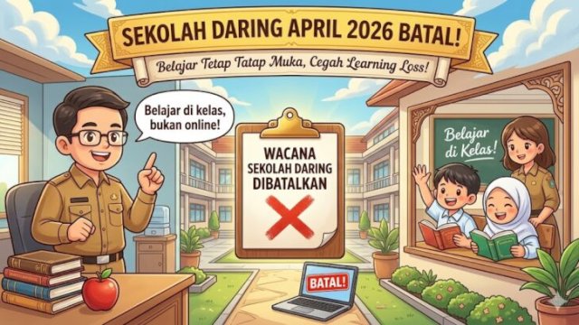 Sekolah Tetap Tatap Muka 5 Hari Seminggu ||nanobanana@harian.news 