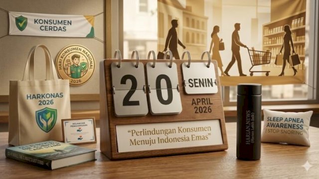 Hari Konsumen Nasional 20 April, peringatan hak konsumen berdasar UU No.8/1999  (midjourney@harian.news)
