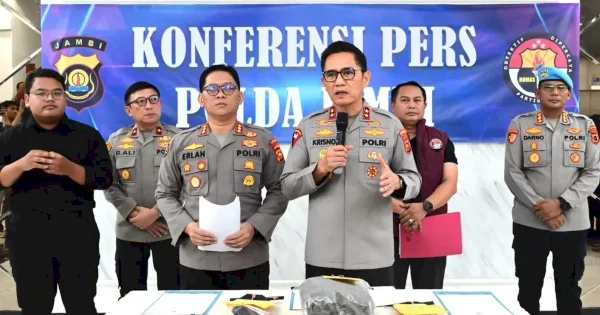 Drama Pelarian Alung Berakhir, Buronan 58 Kg Sabu Diringkus Polda Jambi