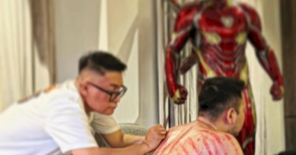 Sultan Andara Drop! Punggung Dikerok Asisten, Netizen Ramai