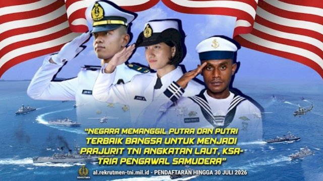 TNI AL Buka Pendaftaran Tamtama PK Gelombang 3 2026, Cek Syarat Lengkapnya (doc_rekrutmentni) 