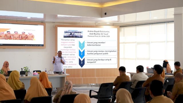 Coaching Clinic IGA 2026 di Ruang Kahayya, Gedung Pinisi Bulukumba, Selasa (12/5/2026).(doc_humaspemkab) 