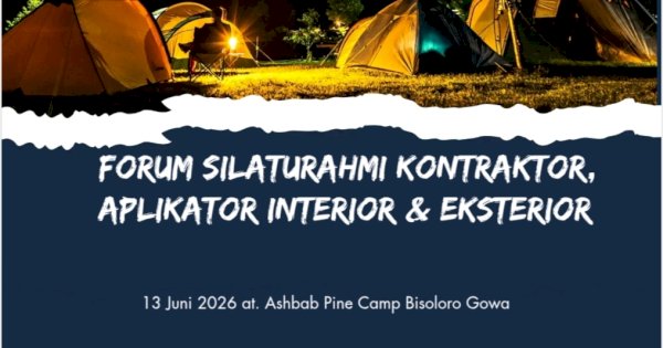 Forum Solidaritas Kontraktor dan Aplikator Sulsel Gelar Perkemahan “Menembus Batas” di Gowa