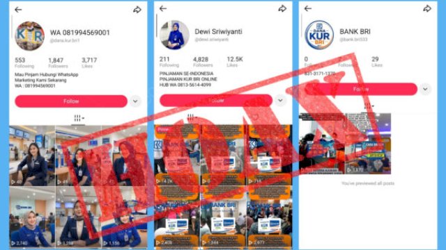 Masyarakat Wajib Waspada Modus Penipuan, BRI Tegaskan Pengajuan KUR Tidak Ditawarkan Secara Online (doc_brimakassar) 