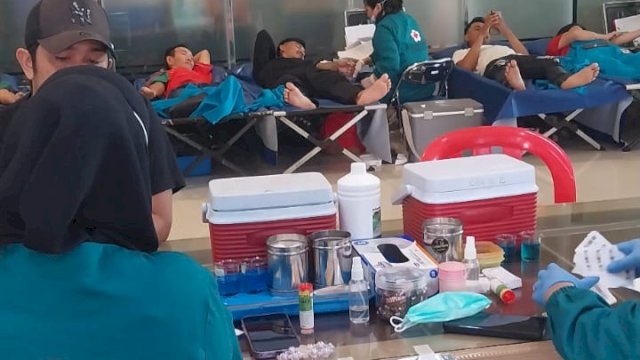 Paramita Foundation gelar donor darah kerjasama PMI Makassar, Sabtu (30/5). (Dok. HSN)