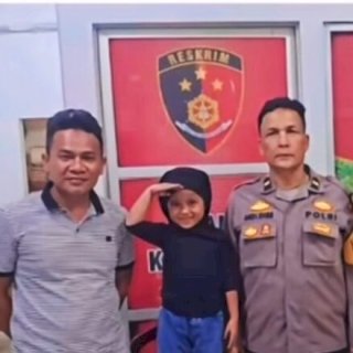 Anak Hilang di Labuhanbatu, Malah Gemoy Saat Direkam Polisi