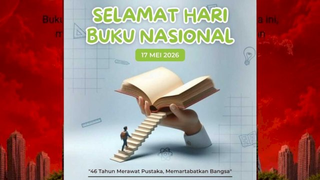 Hari Buku Nasional diperingati setiap 17 Mei untuk meningkatkan minat baca masyarakat. Perpustakaan Nasional RI berdiri pada 17 Mei 1980. (tangkaplayar_IG@menebarkebaikanorg)