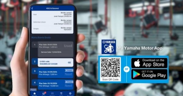 Yamaha Luncurkan Fitur E-KSG di Aplikasi My Yamaha Motor