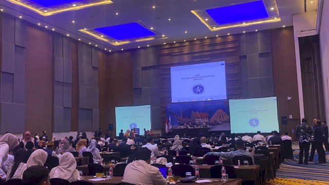 Suasana pembukaan Rakernas II ASITA din Makassar. (Dok. Gita/HN)