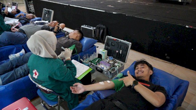 Kegiatan donor datang oleh GMTD. (Dok. Gita/HN)