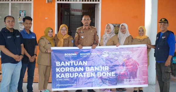 Respons Cepat Bosowa Peduli Bantu Warga Terdampak Banjir di Bone