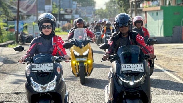 Para riders yang meramaikan gelaran MAXi Yamaha Day 2026 di Bone. (Dok. SJAM)