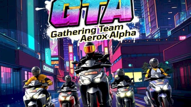 Yamaha Sulselbar akan mempertemukan seluruh pengguna Aerox di Makassar lewat ajang GTA Vol.2. (Dok. Yamaha)