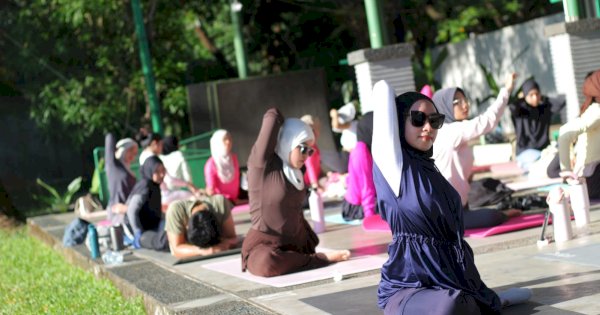 Sambut HUT ke-34, Bukit Baruga Gelar Yoga with Matcha Session