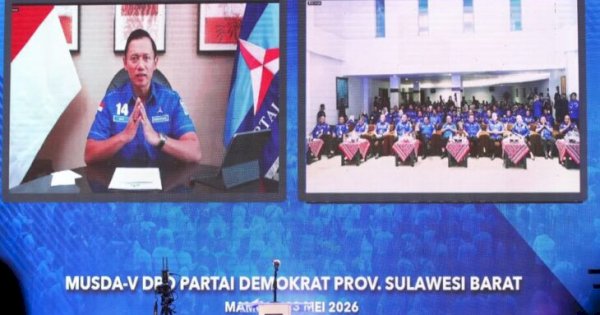 AHY: Demokrat Sulbar Kian Membiru, Saatnya Rebut Kemenangan 2029