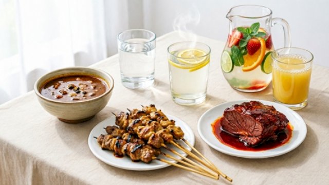 Dari air lemon hingga jus nanas, ini minuman wajib usai makan daging (qwenAI@harian.news) 