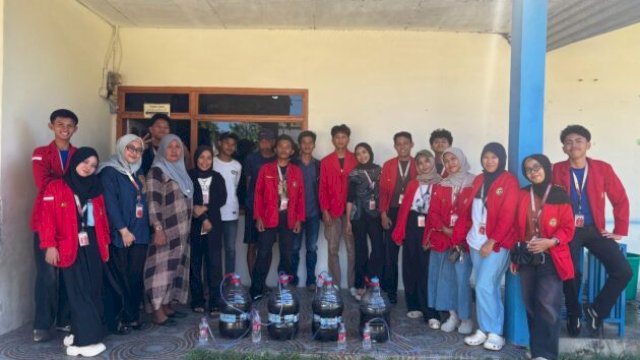 Mahasiswa Unhas ubah limbah Sargassum di Takalar jadi eco-enzyme (foto:Tim Mahakarya SARGACYCLE) 