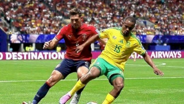 pertandingan Grup A Piala Dunia 2026 antara Afrika Selatan melawan Ceko di Atlanta Stadium, Georgia, Kamis (18/6/2026). Kedua tim bermain imbang 1-1. || (X@NicoMai10)