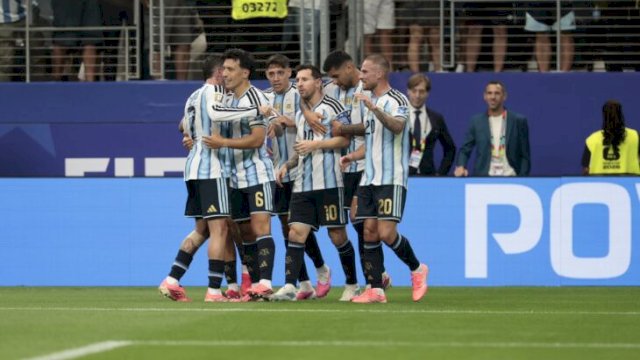 Argentina Kalahkan Austria, Messi Pecahkan Rekor 16 Gol Klose || (X@Argentina)