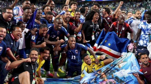 Skuad Tanjung Verde mencatat sejarah pada debut perdana mereka di Piala Dunia || (foto_X@AfricaFactsZone) 