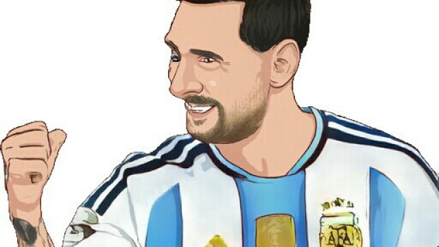 Ilustrasi bintang sepak bola Argentina, Lionel Messi (Dodi/harian.news) 