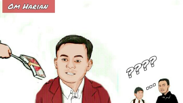 Karikatur Ketua BEM FH UBK Muhammad Abdi (Dodi/harian.news) 