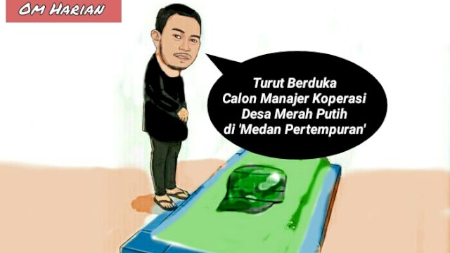 Karikatur calon manajer KDMP meninggal dunia (Dodi/harian.news) 