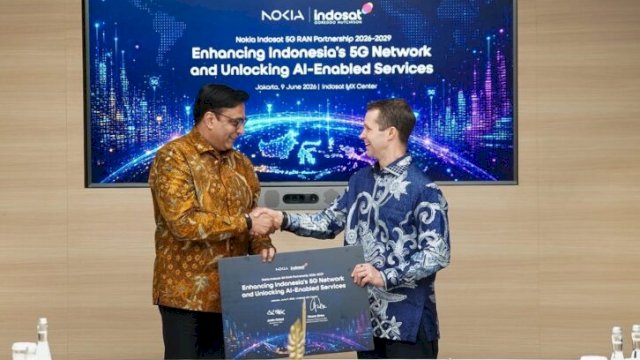 Nokia dan Indosat Ooredoo Hutchison (Indosat/IOH) kerjasama kembangkan 5G di Indonesia. (Dok. Indosat)