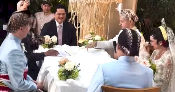 Erick Thohir Jadi Saksi Pernikahan Justin Hubner di Bali