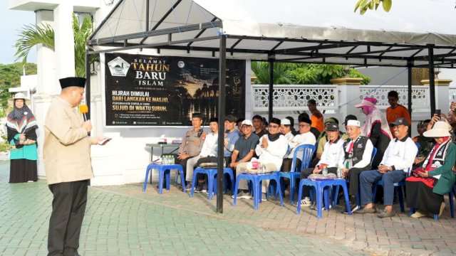 Wali Kota Makassar, Munafri &Auml;ppi" saat acara 1 Muharram, Selasa (16/6). (Dok. HMS)