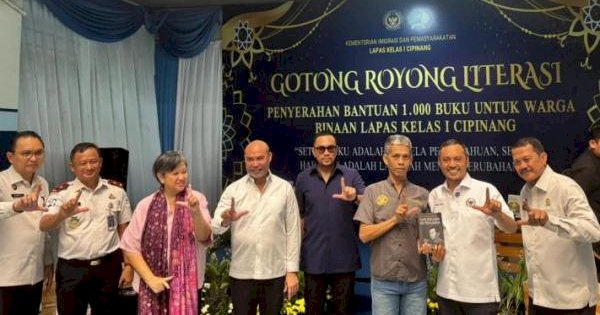 Gerakan Literasi Lapas: Fraksi NasDem Hibahkan Ribuan Buku ke Cipinang