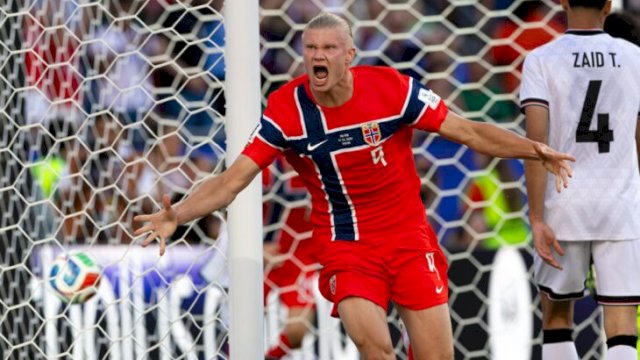 Erling Haaland membawa tim nasional Norwegia menang 4-1 Grup I Piala Dunia 2026 Irak di Stadion Gillette, Boston, Massachusetts, Amerika Serikat || (tangkaplayar_X@WeszloCom)