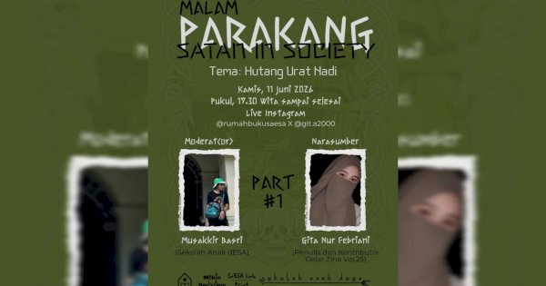 Malam Parakang Membuka Ruang Percakapan, Mengurai Ketakutan Menjadi Pengetahuan di Rumah Buku SaESA