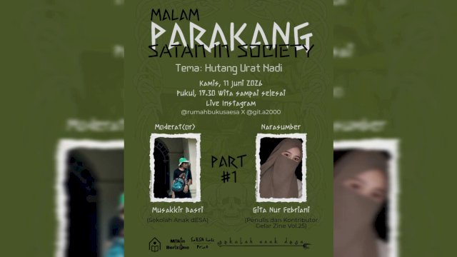 Malam Parakang Membuka Ruang Percakapan, Mengurai Ketakutan Menjadi Pengetahuan di Rumah Buku SaESA (dok_runahbukusaesa) 