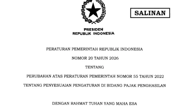 Pemerintah perpanjang PPh Final UMKM 0,5% hingga 2026 || (tangkaplayar_salinanperaturanpemerintah)