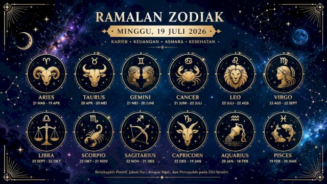 Ramalan Zodiak Hari Ini 19 Juli 2026, Cek Peruntungan 12 Bintang ||(AI_harian.news) 