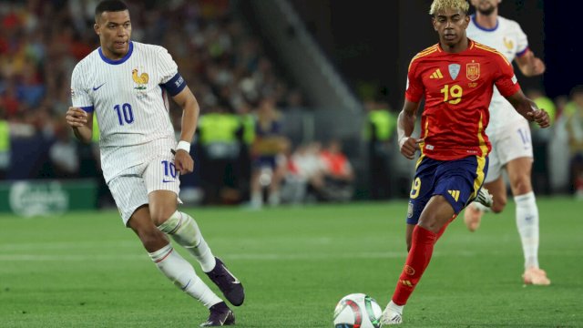 Prancis vs Spanyol: Duel Mbappe vs Yamal di Semifinal ||(foto_X@SofascoreBR) 
