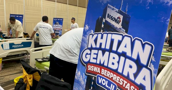 Bosowa Peduli Gelar Khitan Gembira, 100 Siswa Berprestasi Ikut Khitan Gratis
