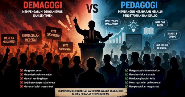 Demokrasi di Antara Demagogi dan Pedagogi