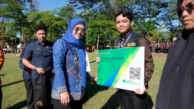 Suasana Apel Siaga Sensus Ekonomi 2026 di Lapangan Upacara Kantor Bupati Gowa ||(foto_humaskab) 