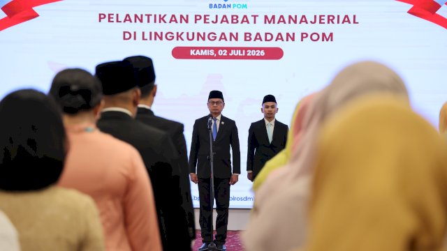 Kepala BPOM RI melantik pejabat di BPOM, Kamis (2/7). (Dok. HSN)